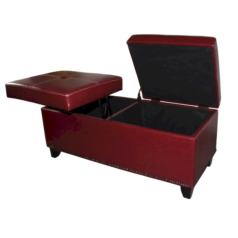 15-inch Leatherette Storage Bench and Lift Top Table
