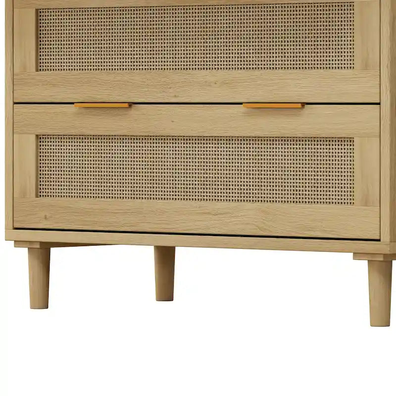 3-Drawers Rattan Storage Cabinet (Set of 2)