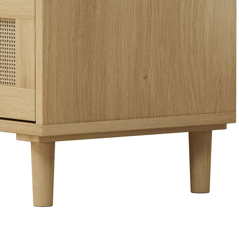 3-Drawers Rattan Storage Cabinet (Set of 2)